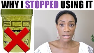 Why I Stopped Using Eco Styler Gel  Natural Hair Care [upl. by Nhguaved]