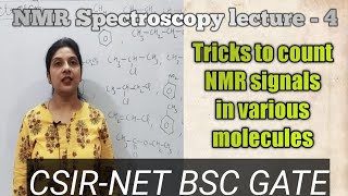 NMR spectroscopycalculation number of NMR signalssolved problems of NMR spectroscopy [upl. by Kerby]