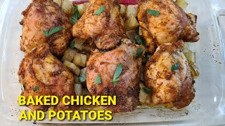 Baked Chicken Thighs and Potatoes [upl. by Leona]