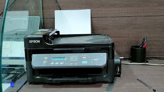 Epson M205 Print Test [upl. by Asor867]