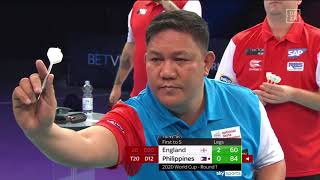 PDC World Cup of Darts  R1  England  Philippines [upl. by Felise]