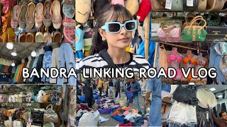 VLOG 55 BANDRA LINKING ROAD NEW COLLECTION  STARTING FROM 50rs  BEST FOR INDIAN amp WESTERN WEAR [upl. by Rennat]