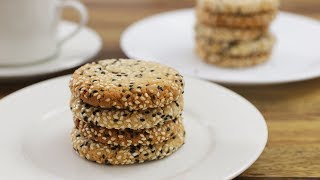 Tahini Cookies Recipe [upl. by Bish]