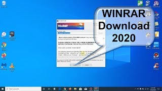 How to DownLoad WinRAR and WINRAR download  Windows 10 The Easy Way 2020 [upl. by Hogle]