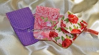 26  Handytasche  Smartphonetasche nähen DIY sew Smartphone cas [upl. by Middle]