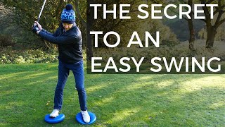 EFFORTLESS GOLF SWING  Simple Move for easy power [upl. by Ynattyrb]