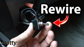 How to Rewire Power Through Ignition Switch in Your Car [upl. by Enilarac]