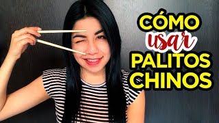 ¿Cómo usar chopsticks o palitos chinos  Brii [upl. by Nallac42]