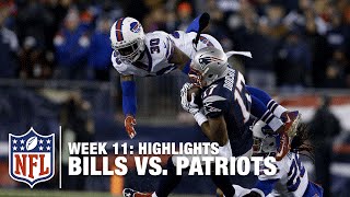 Bills vs Patriots  Week 11 Highlights  Monday Night Football [upl. by Rosalee700]