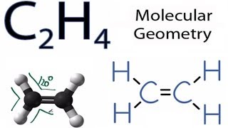 C2H4 Molecular Geometry  Shape and Bond Angles [upl. by Bambie]