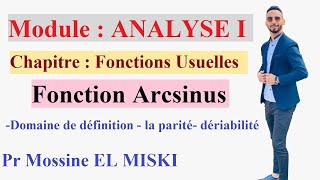 Analyse 1  fonction arcsinus [upl. by Yarvis499]