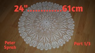 Crochet Round 24quot Tablecloth  Part 13 [upl. by Maura]