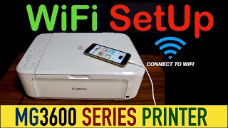 Canon Pixma MG3600 WiFi SetUp Setup iPhone Scanning [upl. by Acinorej]