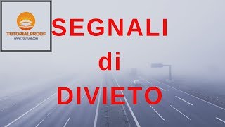 Segnali di Divieto  prima parte [upl. by Byrle394]