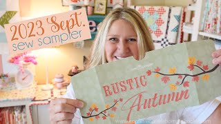 2023 September Sew Sampler Quilt Box Unboxing [upl. by Powers74]