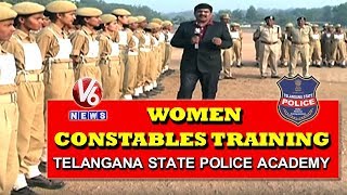 Ground Report On Women Constables Training At Telangana State Police Academy  V6 News [upl. by Connett229]