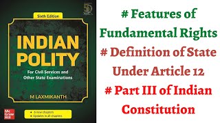 V17 Fundamental Rights Features Definition of State in Article 12 Indian Polity by M Laxmikanth [upl. by Atisor731]