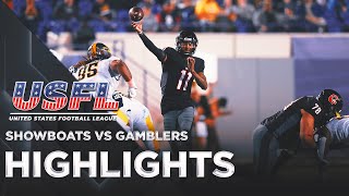 Memphis Showboats vs Houston Gamblers Highlights  USFL [upl. by Ahtenak]