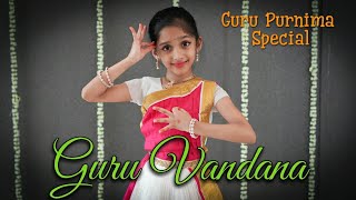 Guru Brahma Guru Vishnu  Guru Vandana  Ishanvi Hegde  Guru Purnima  Dr Asha Nair choreography [upl. by Atsilac]