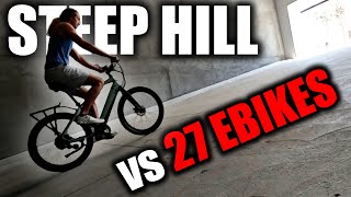 27 Ebikes VS ONE STEEP Hill [upl. by Bannon465]