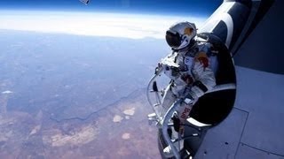 Felix Baumgartner Red Bull Stratos FULL SPACE JUMP VIDEO [upl. by Hachmin164]