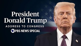 WATCH LIVE President Donald Trumps 2025 address to Congress  PBS News Special [upl. by Malarkey]