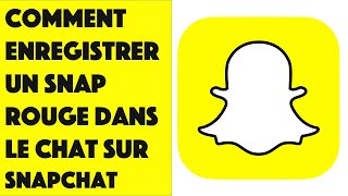 Comment enregistrer un Snap rouge dans le chat sur Snapchat [upl. by Lahey253]