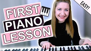 How To Play Piano  EASY First Piano Lesson [upl. by Flyn]