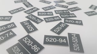 Laser Engraving and Cutting Plastic Laminate Labels [upl. by Graehl]