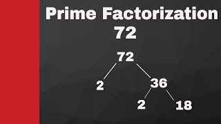 Prime factorization of 72 [upl. by Liw]