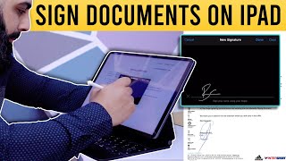 How to SIGN documents on iPad including MS Word Google Docs Hard Copy [upl. by Essyle]