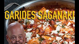 AZ Cooks Garides Saganaki Shrimp with Tomatoes amp Feta [upl. by Skiba]