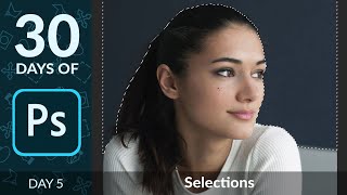 How to Create Selections in Photoshop  Day 5 [upl. by Hildagard]