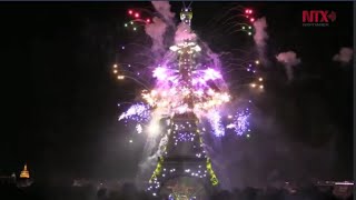 Eiffelturm Extrem beeindruckende Feuerwerk Show Silvester 2017 [upl. by Gertrude]