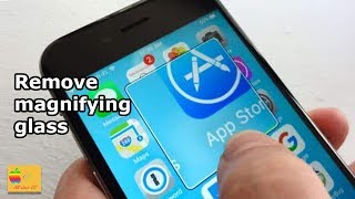 How to get rid of magnifying glass from iPhone screen [upl. by Ettedo913]