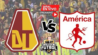 Tolima 2 vs América 1  Fecha 3  Liga I 2024 [upl. by Esiuole80]