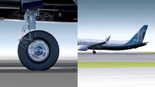 How the 737 MAX 10 landing gear works [upl. by Navannod]