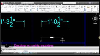 Comment entrer des mesures en pieds et pouces dans Autocad [upl. by Evadne513]