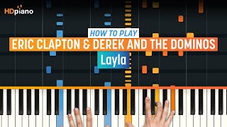 How to Play quotLaylaquot by Eric Clapton Derek and the Dominos  HDpiano Part 1 Piano Tutorial [upl. by Ytsirhk]