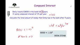 Compound Interest  Corbettmaths [upl. by Hallie]