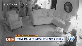 Camera records CPS encounter [upl. by Elleinet]