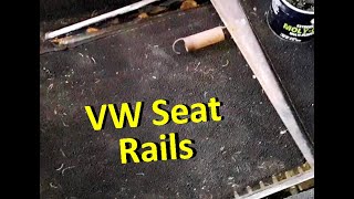 Old VW Beetle Seat Rail Care [upl. by Akemej]