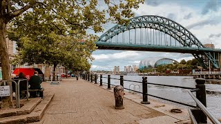 Quayside Newcastle Upon Tyne UK  4K Walking Tour 2020 [upl. by Suilenrac]