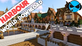 Minecraft Harbour World Tour and Download  Minecraft Docks Village [upl. by Biddy841]