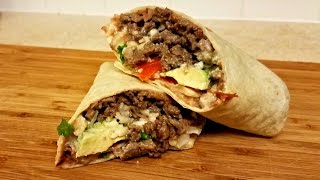 Carne Asada Burrito Recipe  How to make a Burrito [upl. by Carlos870]