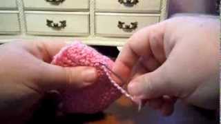 Seaming Together Knitted Baby Bootie [upl. by Sivad]