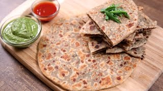 Keema Paratha Recipe  Indian Flatbread Stuffed With Minced Meat  The Bombay Chef  Varun Inamdar [upl. by Ardnusal]