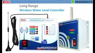 Wireless Water Level Controller with Indicator for Tank Only  Working Operation [upl. by Nahej333]