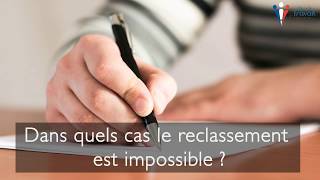 Inaptitude au travail  reclassement ou licenciement [upl. by Timofei606]