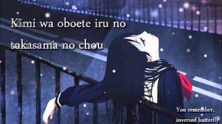 Sakasama no Chou by SNoW with lyricseng lyrics [upl. by Yelyr]